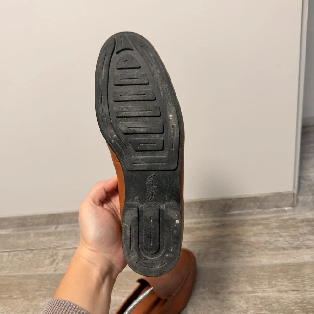Men's Vintage Polo Ralph Lauren Slip‎ On Loafers In Brown Size 9.5